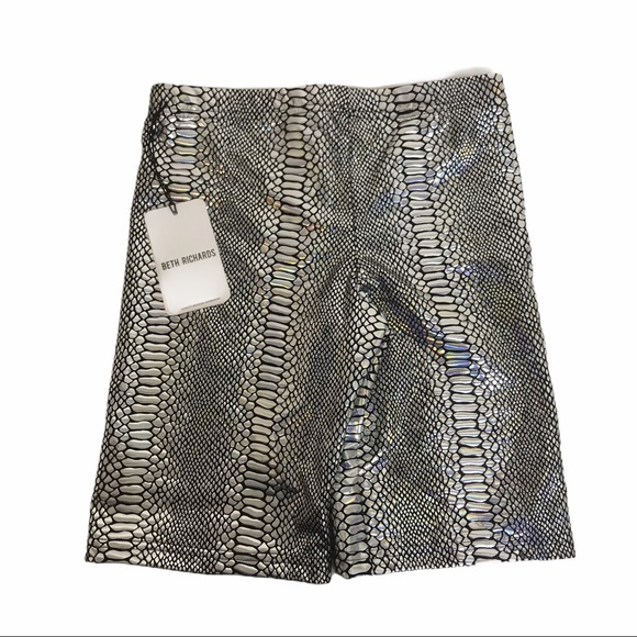 Beth Richards Kim Short Snake Metallic Swim Bottom - Picture 3 of 5